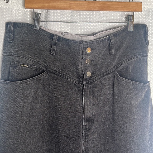 Raf Simons Archive Redux Wide Leg Jeans Black Wash Oversized Italy Sz 36 - Picture 6 of 15